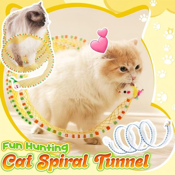 Self-play Cat Hunting Spiral Tunnel Toy