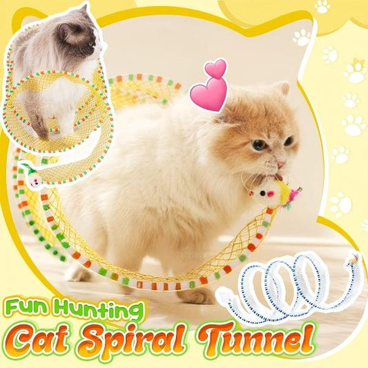 Self-play Cat Hunting Spiral Tunnel Toy
