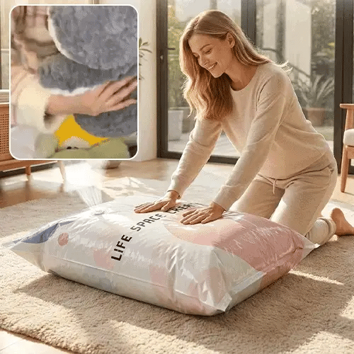 🌈📦 Large-Capacity Vacuum Bags – No Pump Needed! 💨✨