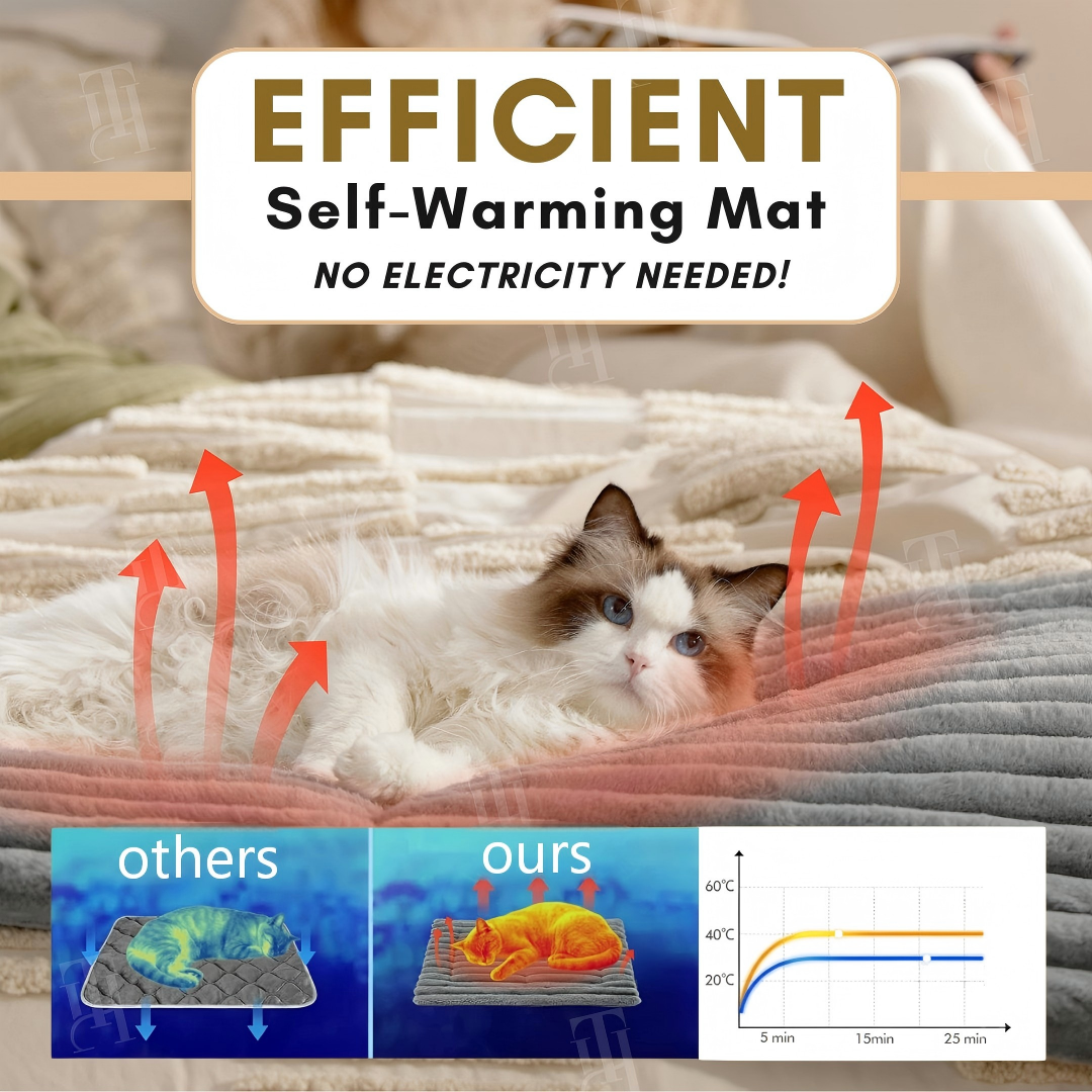 Warmth Without the Worry | Self-Warming Pet Mat