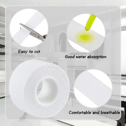 🔥Last Day 50% OFF🔥2 Rolls Invisible Sweat Pads & Collar Protectors for Shirts – Unisex Sweat Guard