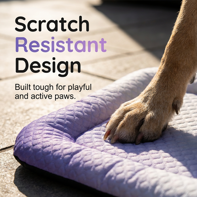 ❄️Pet Cooling Mat for Dogs & Cats 🐾  Naturally Cool Ice-Silk Pad • Breathable, Washable & Soft