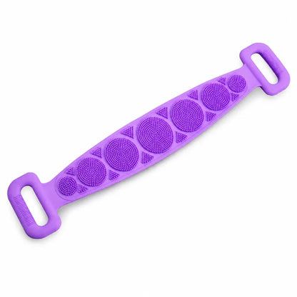 🛁 Double-Sided Silicone Back Scrubber-Easily exfoliate dead skin