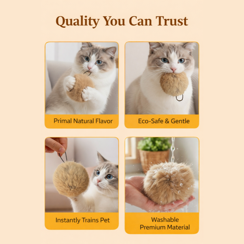 Soft Fluffy Cat Toy Ball (Copy)