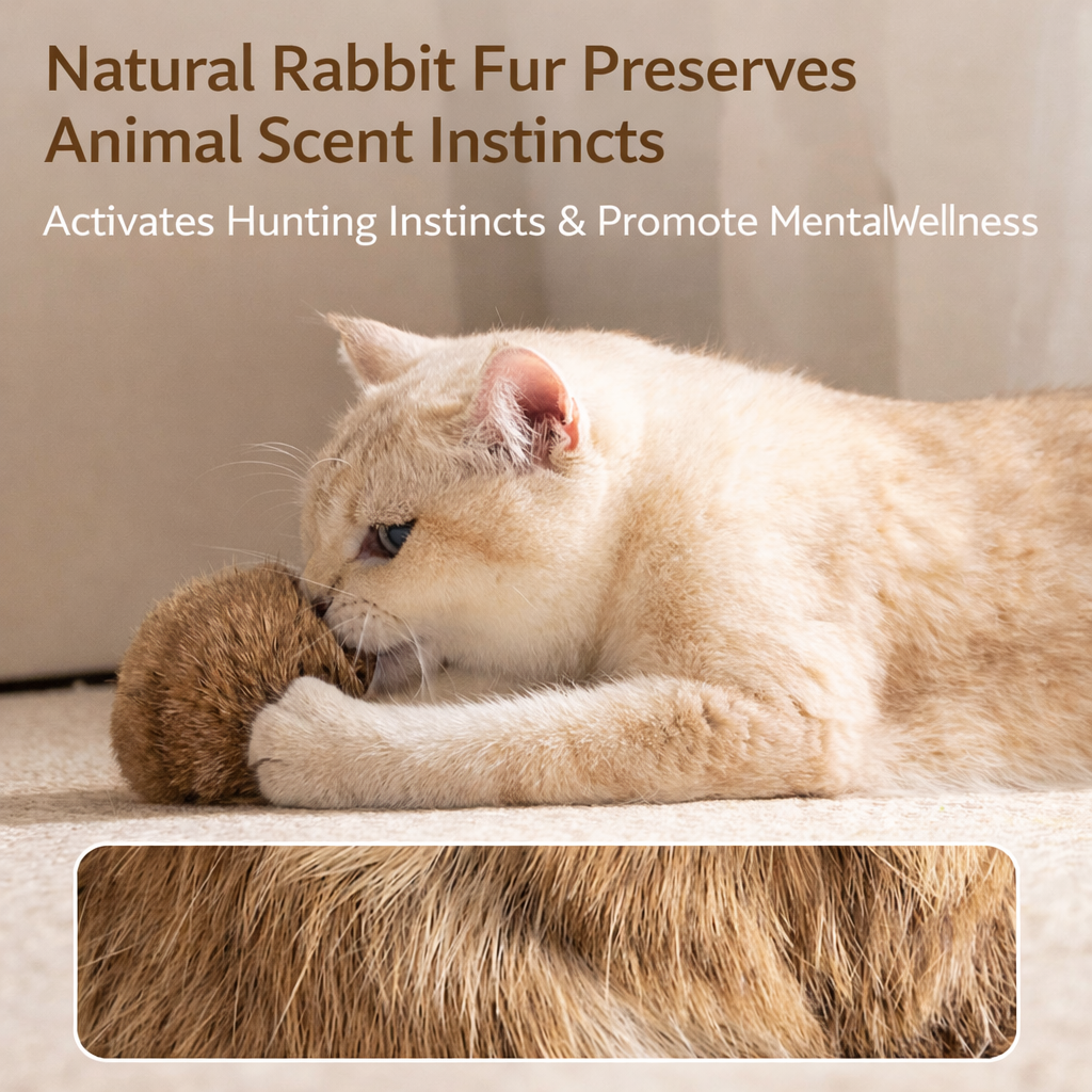 Soft Fluffy Cat Toy Ball (Copy)