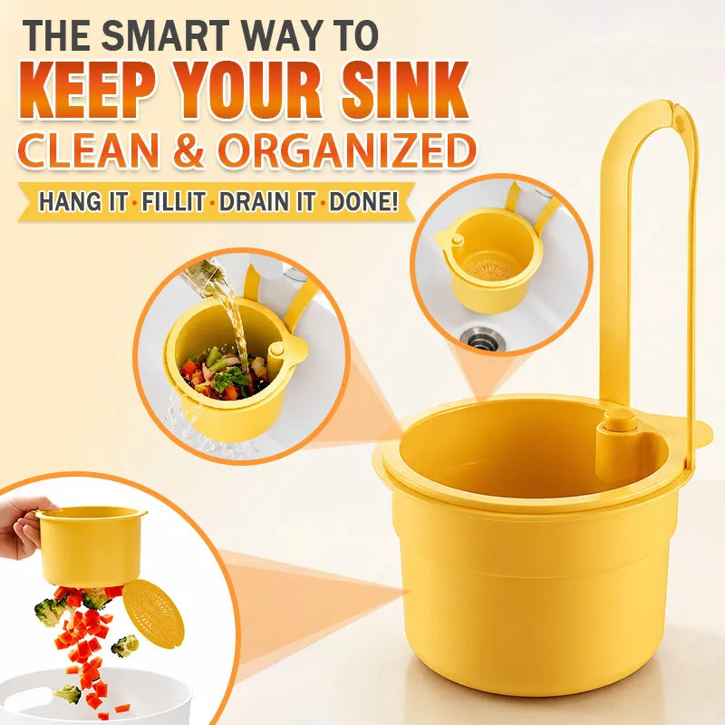 ⭐Multifunctional hanging sink drain basket