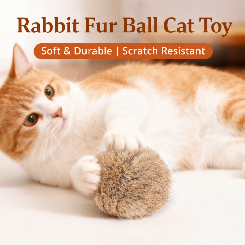 Soft Fluffy Cat Toy Ball (Copy)