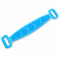 🛁 Double-Sided Silicone Back Scrubber-Easily exfoliate dead skin