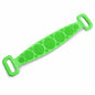 🛁 Double-Sided Silicone Back Scrubber-Easily exfoliate dead skin
