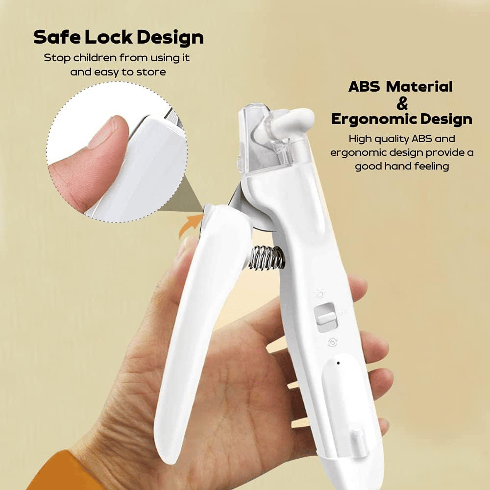 2-in-1 Pet Nail Clipper & Grinder with LED Light-Trim, Grind & Protect — All in One