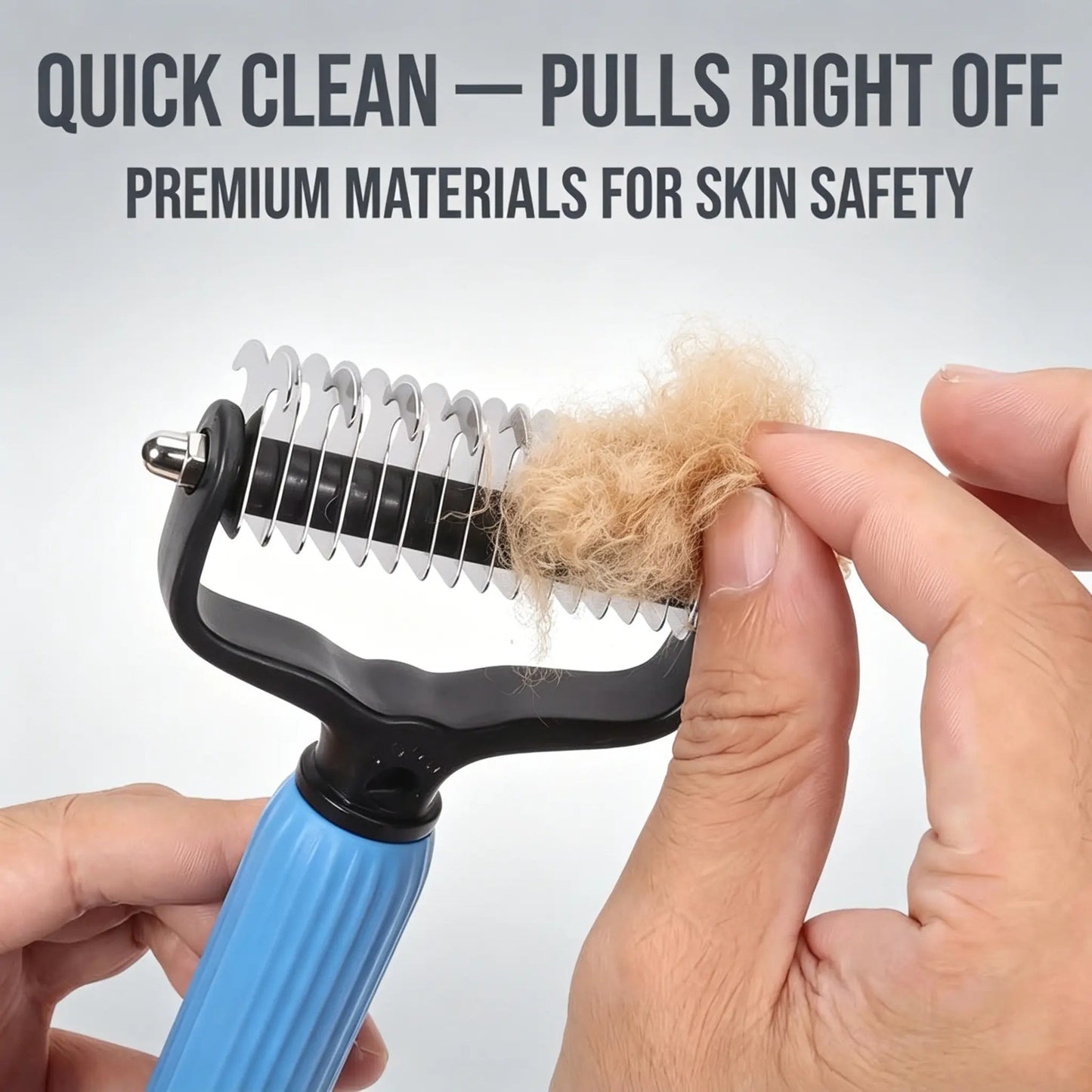 🐶🐾Double-Sided Cat & Dog Deshedding Dematting Comb - Undercoat Rake Grooming Tool, Matted Fur Remover for Long-Haired Pets, Grooming Accessories🔥 (Mid-Year Sale, Restock, DFYD, Deals for You Day Summerwins), Deshedding Tool