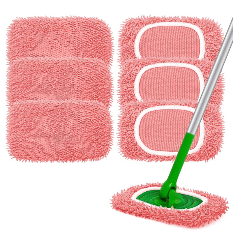 🧹 50% OFF NOW!✨ Washable Microfiber Mop Pads – Reusable, Pet Hair Trapping & Streak-Free Floor Cleaning 🌿