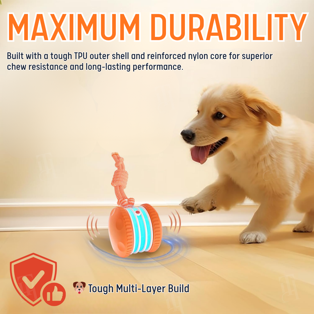 Smart Interactive Dog Ball ⚡ Self-Rolling & Durable TPU | Cures Boredom