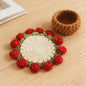Handmade Crochet Flower Bouquet Coaster, Yarn Knitted Flower Cup Transform Bouquet, Mother's Day Gift, Gift for Mom Grandma, Valentine's Day Decor, Room Decor