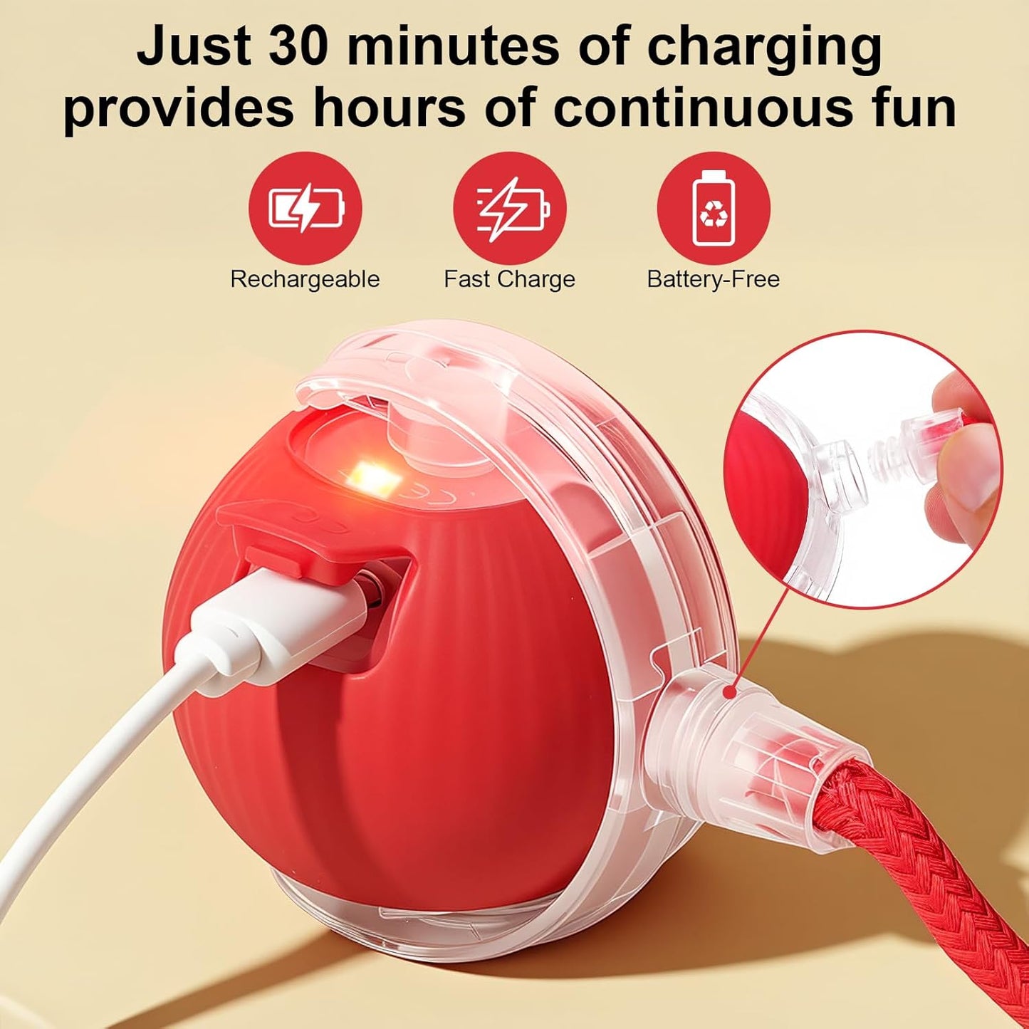Smart Interactive Automatic Electric Rolling Moving Rechargeable Motion Activated Rolling Cat Dog Interactive Ball Toy