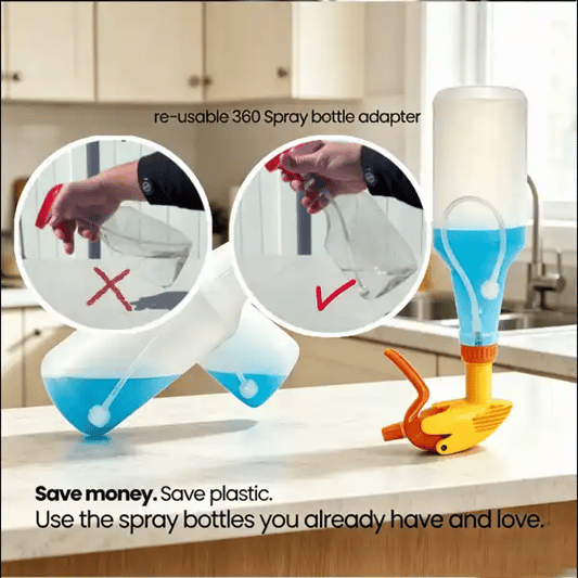🔥🌟💦 3-Pack Universal Fit 360° Spray Bottle Adapter