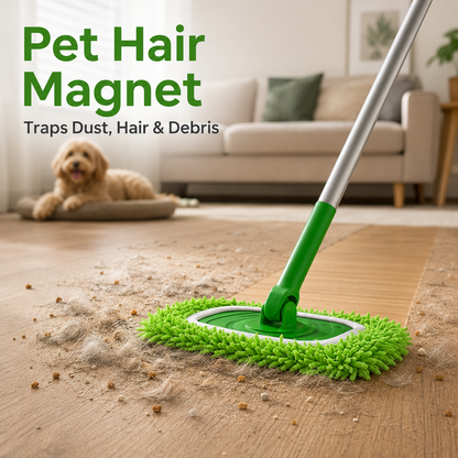 🧹 50% OFF NOW!✨ Washable Microfiber Mop Pads – Reusable, Pet Hair Trapping & Streak-Free Floor Cleaning 🌿