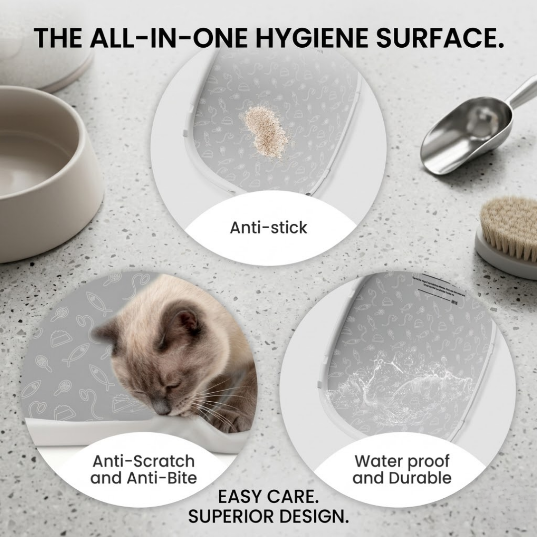Premium Anti-Stick Silicone Liner for | Scratch-Proof & Leak-Free Cat Litter Mat