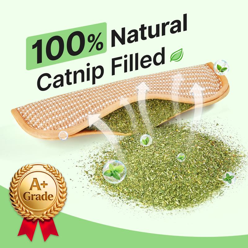 Catnip Kicker Toy: 6000mg Organic Catnip & Durable Sisal Scratching Toy for Indoor Cats & Kittens