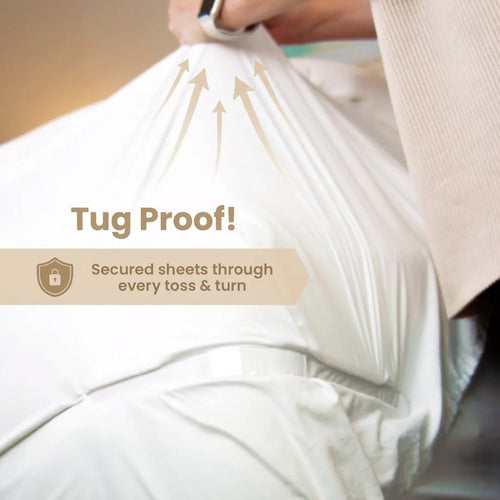Fitted Bed Sheet Holders Firm Sheet Grip 𝘸𝘪𝘵𝘩 𝘐𝘯𝘷𝘪𝘴𝘪𝘣𝘭𝘦 𝘚𝘵𝘳𝘪𝘱𝘴