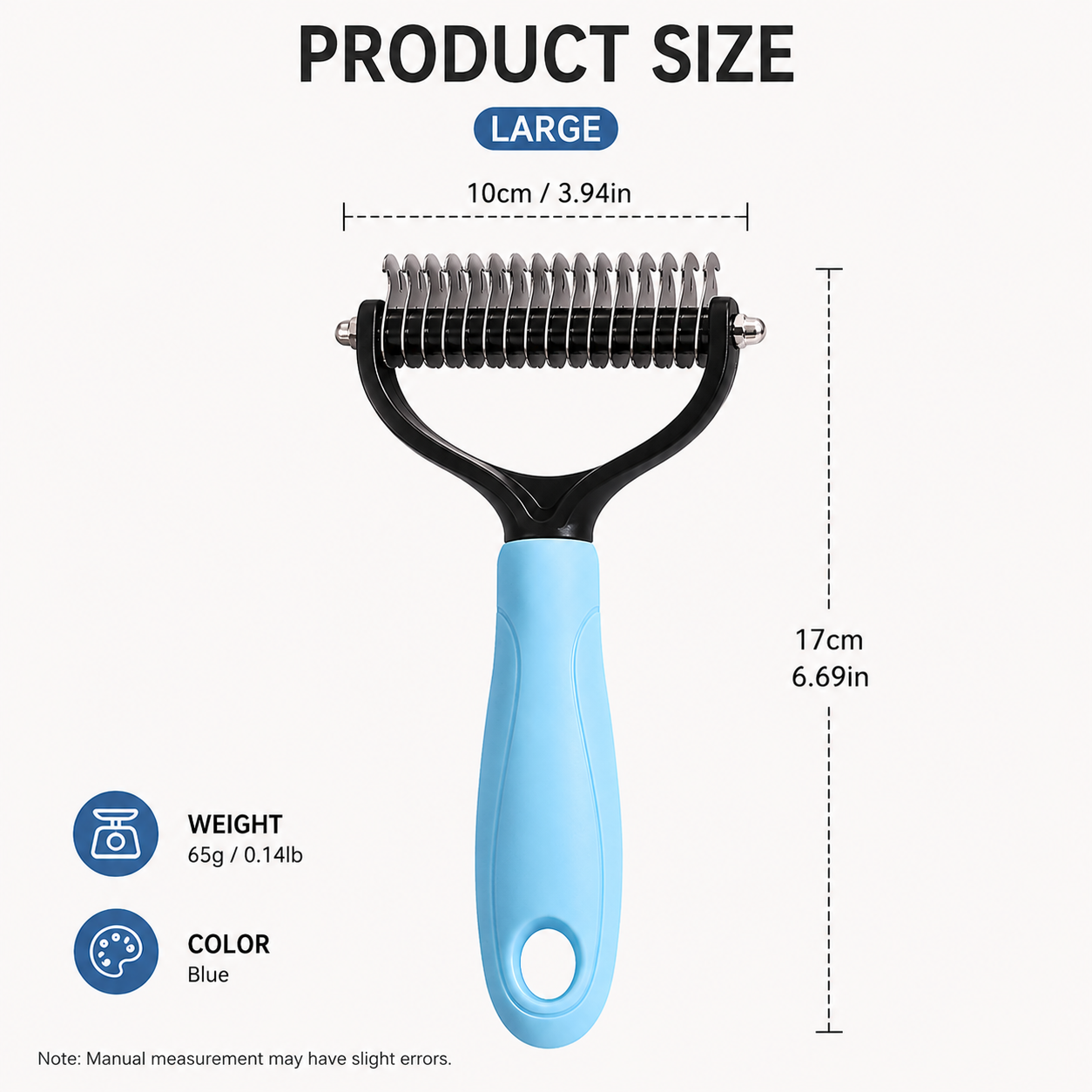 2-In-1 Double-Sided Pet Dematting Brush