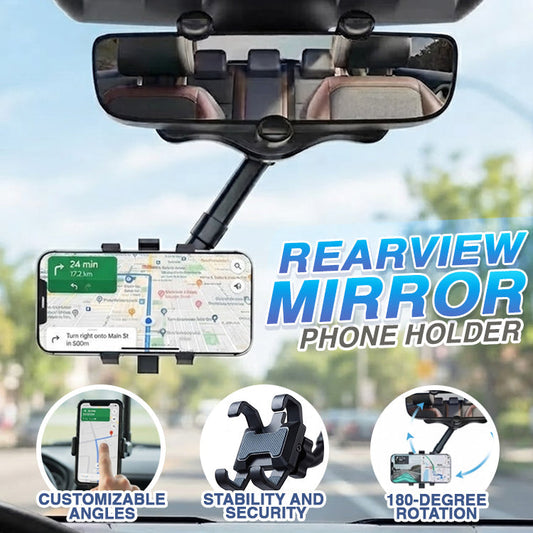 Rearview Mirror Phone Holder