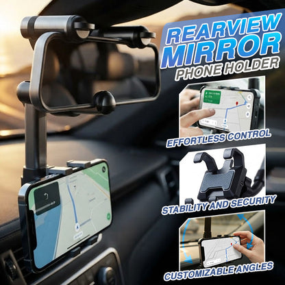Rearview Mirror Phone Holder