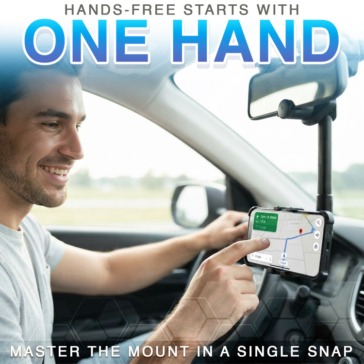 Rearview Mirror Phone Holder