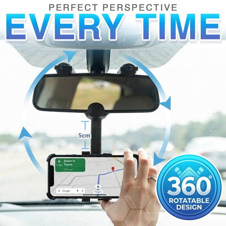 Rearview Mirror Phone Holder