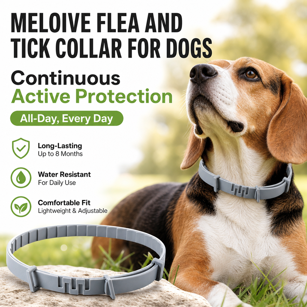 Meloive Flea and Tick Collar for Dogs
