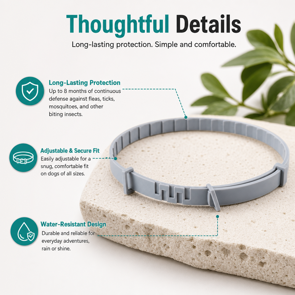 Meloive Flea and Tick Collar for Dogs