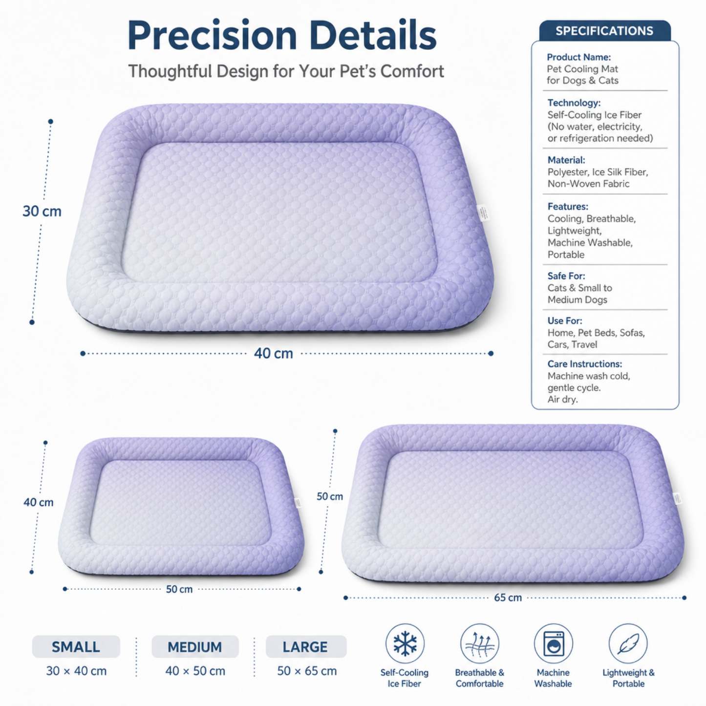 Pet Cooling Mat for Dogs & Cats