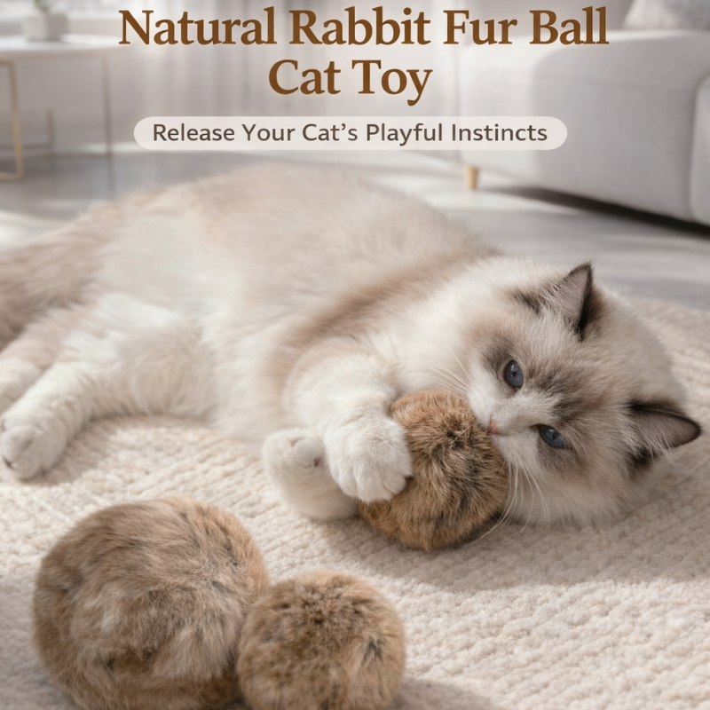 Soft Fluffy Cat Toy Ball (Copy)