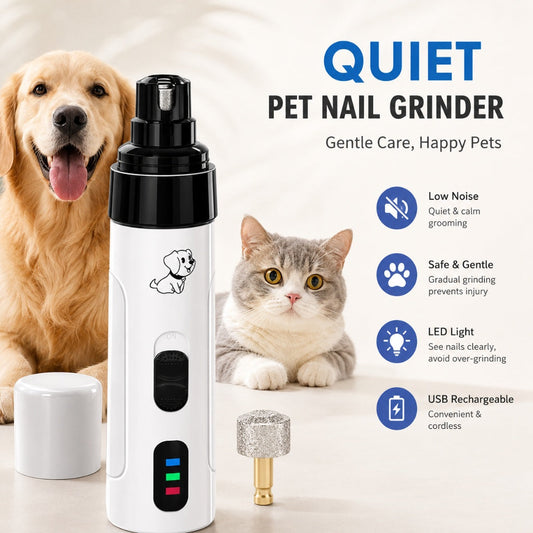 Quiet LED Pet Nail Grinder