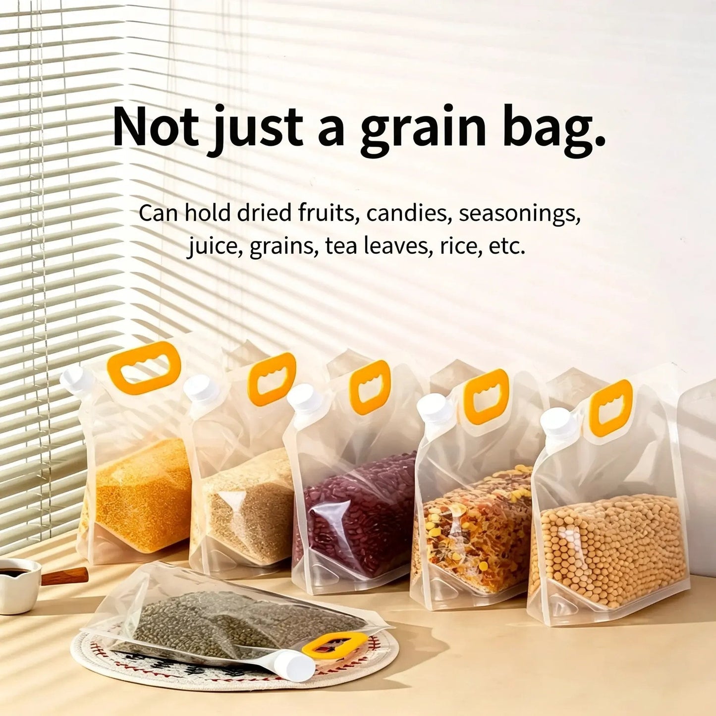 💕🌾Airtight Grain Storage Bags with Handle