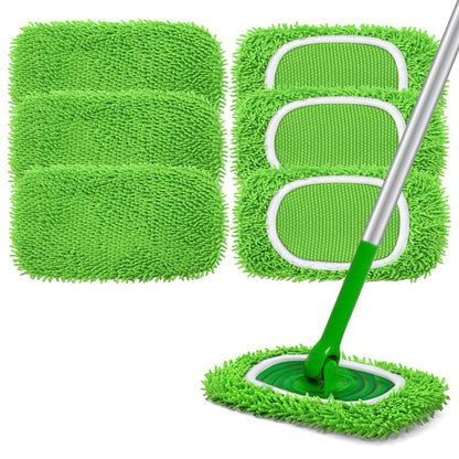 🧹 50% OFF NOW!✨ Washable Microfiber Mop Pads – Reusable, Pet Hair Trapping & Streak-Free Floor Cleaning 🌿
