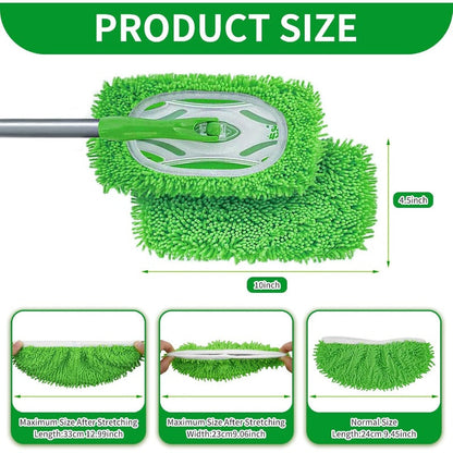 🧹 50% OFF NOW!✨ Washable Microfiber Mop Pads – Reusable, Pet Hair Trapping & Streak-Free Floor Cleaning 🌿