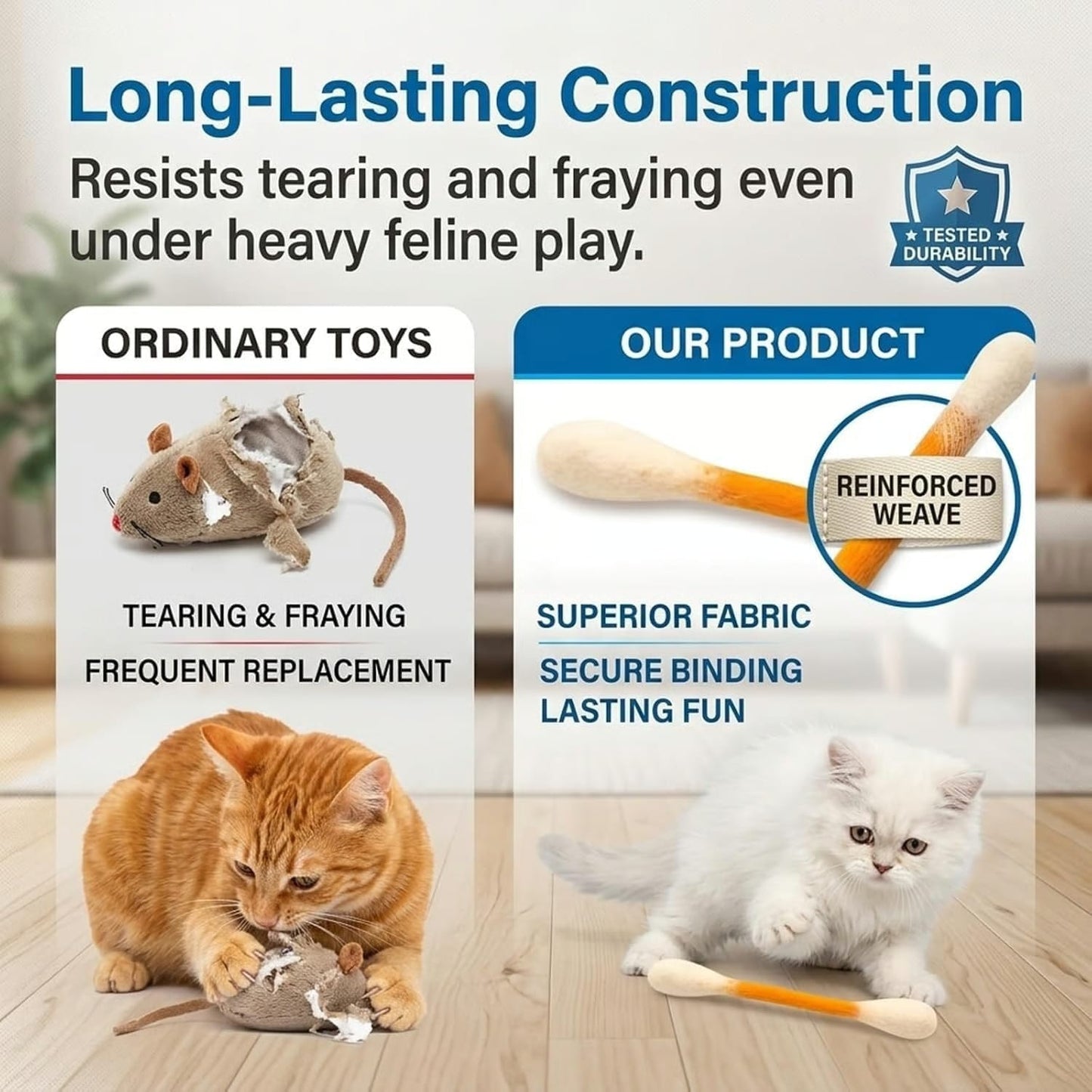 😻 Keep Indoor Cats Happy, Active & Out of Trouble,6PCS Interactive Cat Toy Set