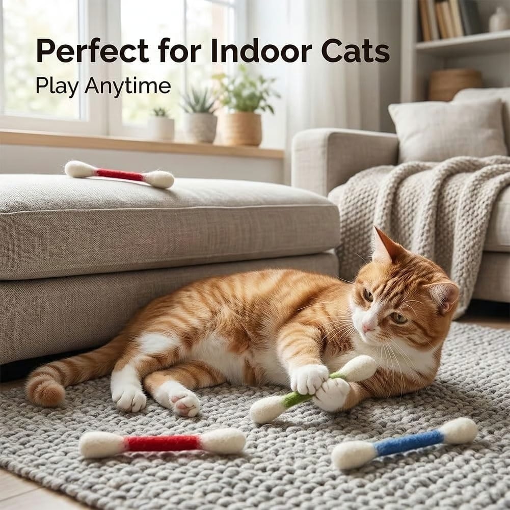 😻 Keep Indoor Cats Happy, Active & Out of Trouble,6PCS Interactive Cat Toy Set