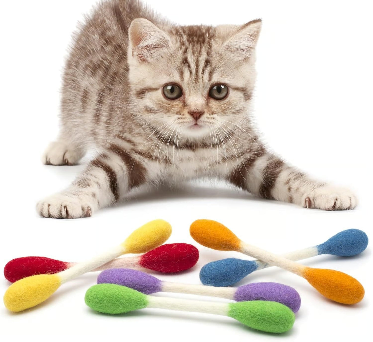 😻 Keep Indoor Cats Happy, Active & Out of Trouble,6PCS Interactive Cat Toy Set